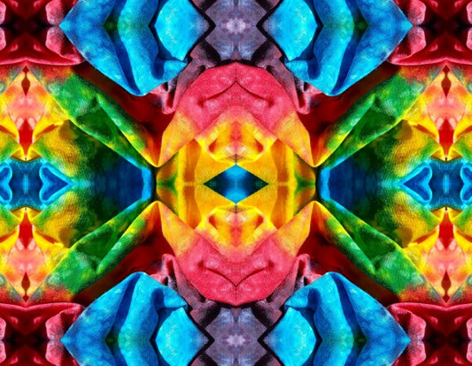 Carnaval 2 - Let the good times roll in a burst of color for your walls! Canvas prints of Tie-Dyed Cloth 16" x 12" or 24"x 18"