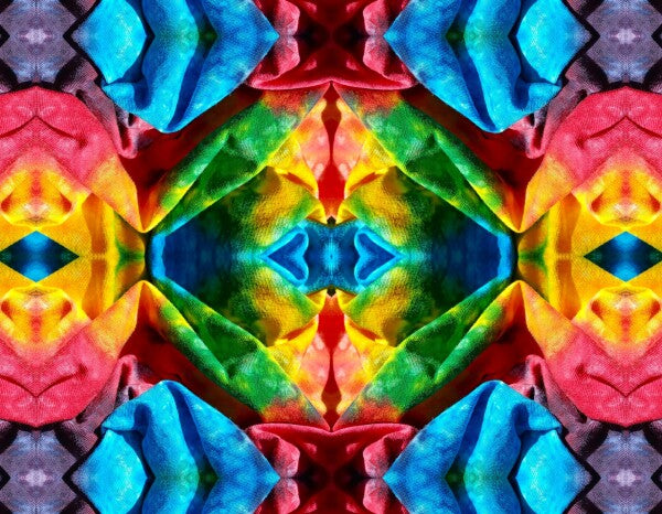 Carnaval 4 - Let the good times roll in a burst of color for your walls! Canvas prints of Tie-Dyed Cloth 16" x 12" or 24"x 18"