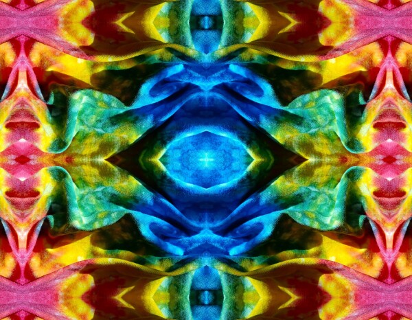 Serendipity 2 - Dig the good fortune of having happiness plunked on your walls! Canvas prints of Tie-Dyed Cloth 16" x 12" or 24"x 18"