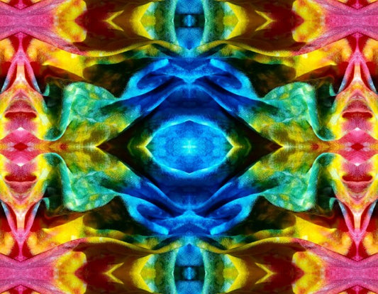 Serendipity 2 - Dig the good fortune of having happiness plunked on your walls! Canvas prints of Tie-Dyed Cloth 16" x 12" or 24"x 18"