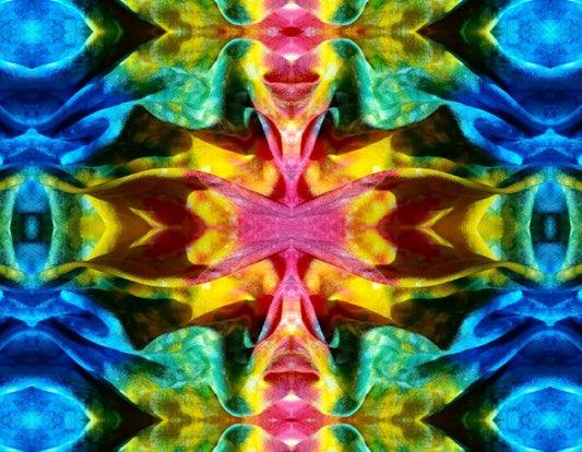 Serendipity 3 - Dig the good fortune of having happiness plunked on your walls! Canvas prints of Tie-Dyed Cloth 16" x 12" or 24"x 18"